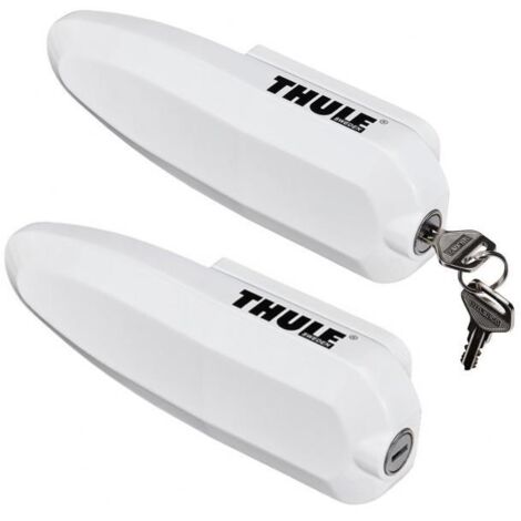 Coppia serrature per camper e furgoni Universal Lock bianche