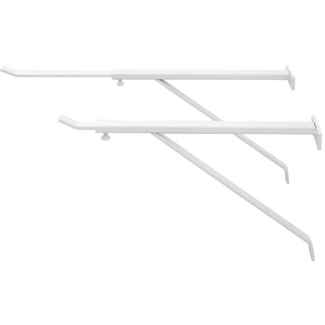 Coppia staffe per pilozzo sospeso regolabili 28-46 cm in acciaio