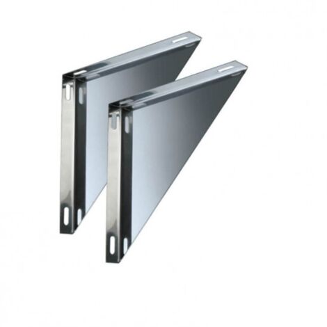 Coppia supporti a muro per canna fumaria da 100 mm