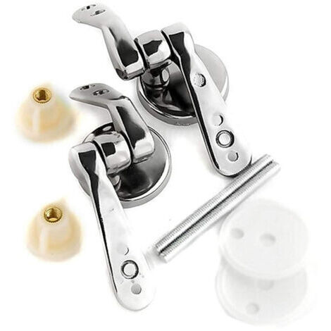 Coppia Supporti Cerniera Cerniere Universali Copriwater In Legno Wc Bagno -3.5 -
