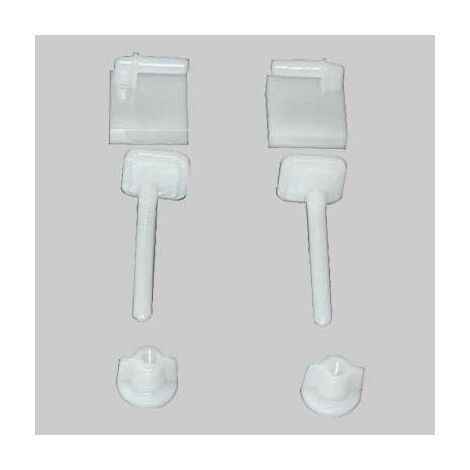 COPPIA SUPPORTI IN PVC PER SEDILI IN ABS -