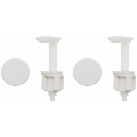 Coppia supporti per sedile con caduta frizionata bianco