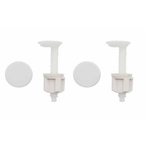 COPPIA SUPPORTI PER SEDILE CON CADUTA FRIZIONATA Bianco METAF