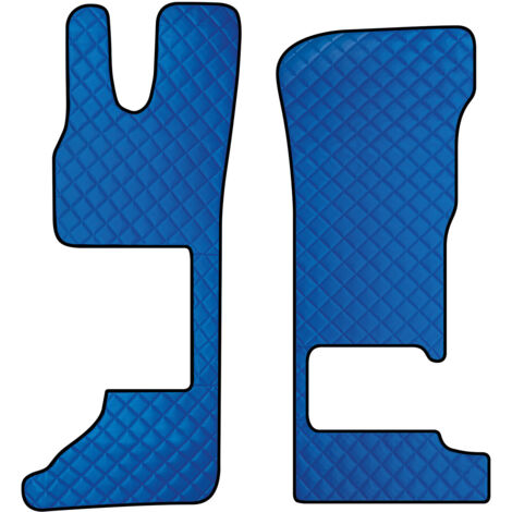 Coppia tappeti in Skeentex - Blu - compatibile per Daf XG (06/21) sedile pass. pieghevole - Daf XG+ (06/21) sedile pass. pieghevole