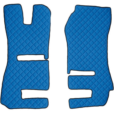 Coppia tappeti in Skeentex - Blu - compatibile per Scania R Serie 6 - Streamline (09/1312/17) sedili Recaro, sedile pass. pieghevole