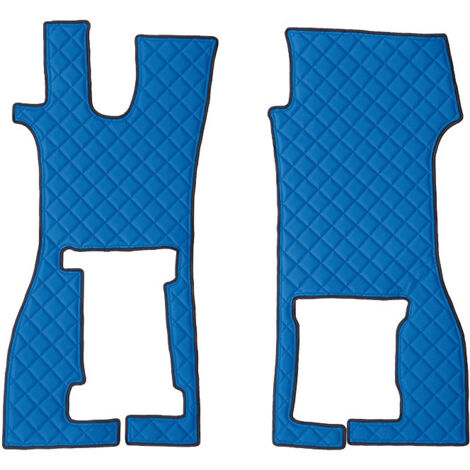 Coppia tappeti in Skeentex - Blu - compatibile per Scania R Serie 7 - New Generation (11/16) sedile pass. pieghevole