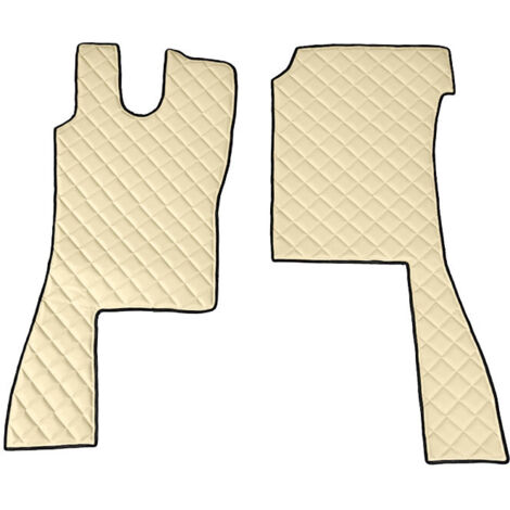 Coppia tappeti in Skeentex - Panna - compatibile per Scania L Serie 4 (02/9509/04)