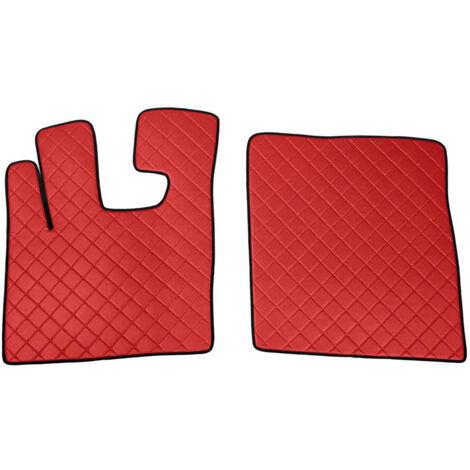 Coppia tappeti in Skeentex - Rosso - compatibile per Daf XF 105 (02/0412/14)