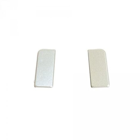 Coppia tappi 25 mm in alluminio per alzatina TD14