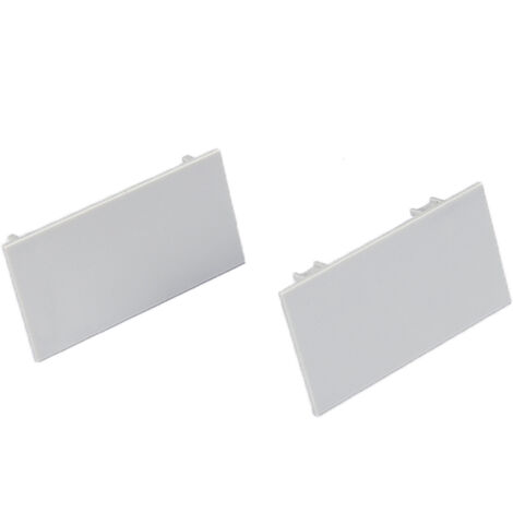Coppia Tappi Tappini Termine Per Chiusure Profilo Barra Alluminio Da Parete Luce Indiretta BA0006