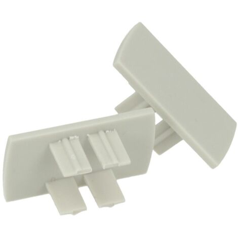 Coppia Tappi Tappini Termine Per Chiusure Profilo Barra Alluminio Doppio Illuminazione Da 2 Lati BA1732