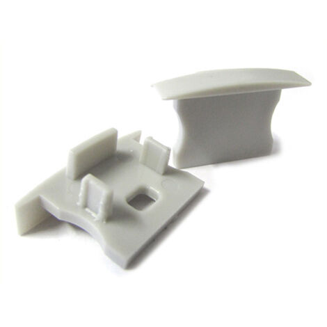 Coppia Tappi Tappini Termine Per Chiusure Profilo Canalina Barra Alluminio Da Incasso Cartongesso BA2620 BA2515