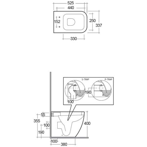 Water Con Bidet Incorporato Ideal Standard.Coppia Vaso Bidet Filomuro Rak Metropolitan Con Copriwater Incluso 300022