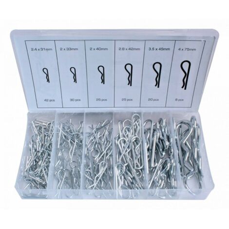 COPPIGLIE DI SICUREZZA FERMI PERNI ANELLI BLOCCAGGIO 150PZ CLIPS COPPIGLIA 271s