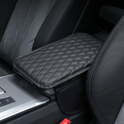 Copri console centrale auto, cuscino copri bracciolo auto in pelle microfibra con 2 borse portaoggetti, copri bracciolo per auto, scatola portaoggetti bracciolo auto universale, accessori interni auto