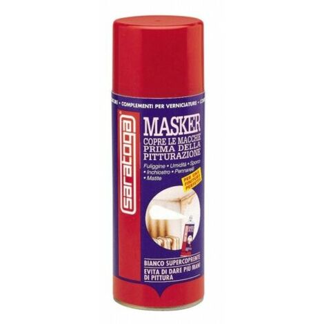 Copri Macchie SARATOGA MASKER Supercoprente Bianco Opaco Copre le macchie 400 ml