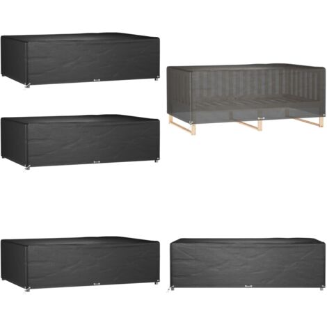Copri Mobili Giardino 2pz 12Occhielli 227x152x65cm Rettangolare - Protezione per mobili da esterno - Telo per patio