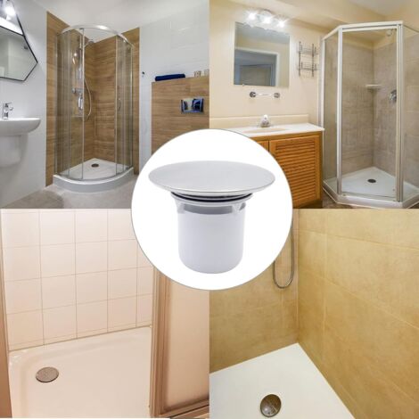 Copri scarico doccia universale per bagno - Copri scarico doccia di ricambio in plastica - Tappo scarico doccia