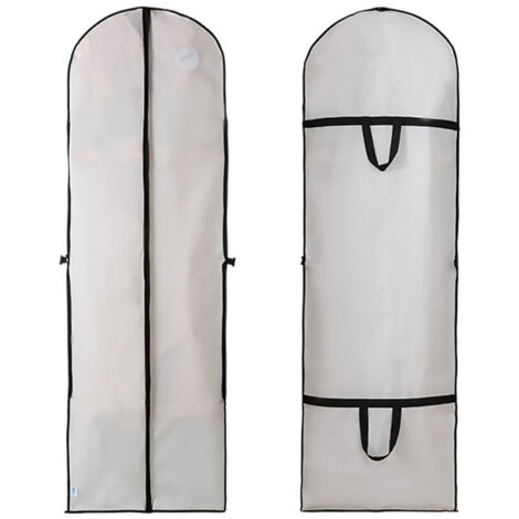 Copriabito da sposa lungo, copriabito antipolvere da 180 cm, copriabito pieghevole per guardaroba, 60x180 cm