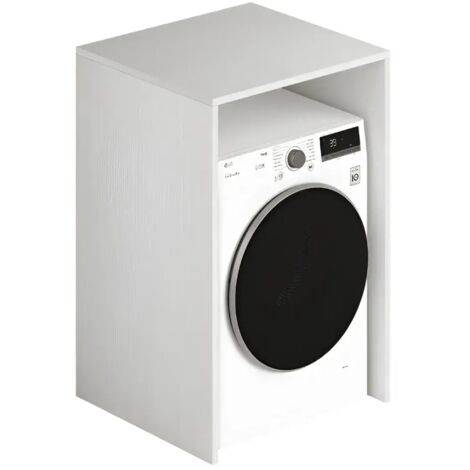 Copriasciugatrice in legno 71x65x105 colore bianco frassinato