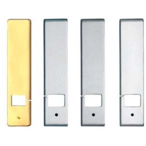 COPRIAVVOLGITORE RETTANGOLARE C/ TAGLIO LATERALE MODELLO EKO IN OTTONE mm.53x240h. in ottone verniciato bianco