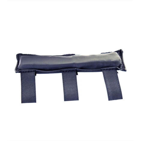 Copribarbozzale in gel nero con cinturini in velcro