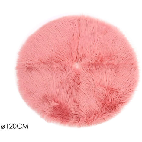 COPRIBASE ALBERO PELLICCIA 120CM ROSA