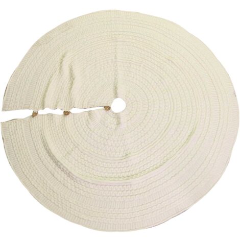 Copribase tessuto maglia albero crema cm 112h0,5