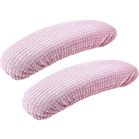 Copribracciolo elastico rimovibile KZQ, impermeabile, elastico e confortevole, protezione per braccioli resistente, per sedia da ufficio, sedia da computer (viola chiaro)