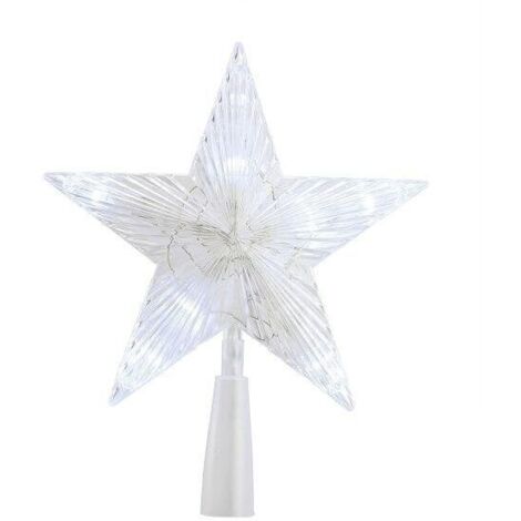 Copricapo a forma di ramoscello a forma di stella con 7 LED/3 LED lampeggianti in bianco freddo, 20 cm di altezza x 17,5 cm di larghezza BLACHÈRE ILLUMINATION