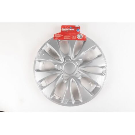 Copricerchio auto grigio singolo monte carlo 16'' in ABS
