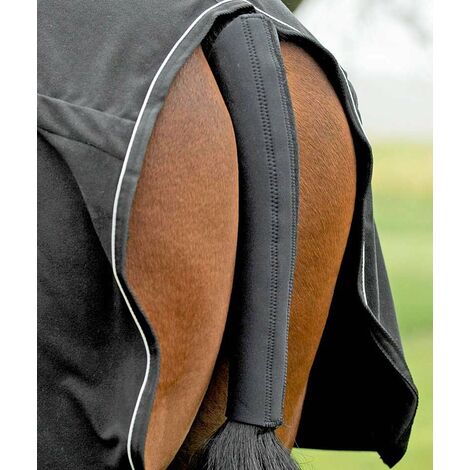 Copricoda in neoprene per cavalli: Taglia Unica , nero