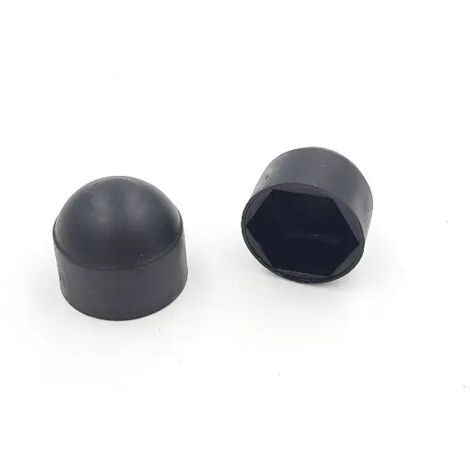 COPRIDADO IN POLIETILENE NERO  ESAGONO 10 mm - FILETTO 6 mm