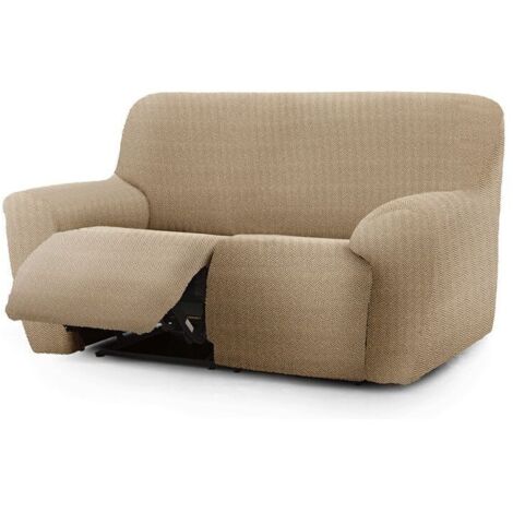 Copridivano 150-200 cm per recliner due posti colore beige - Jaz