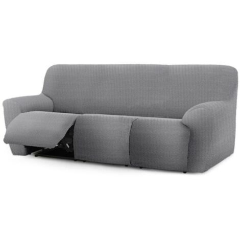 Copridivano 200-260 cm per recliner tre posti colore grigio - Jaz