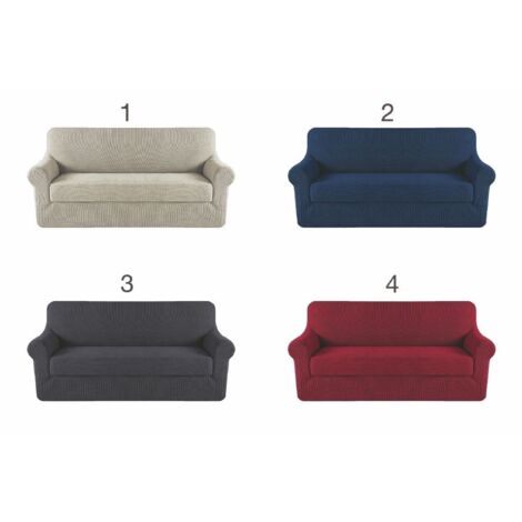 COPRIDIVANO 3 POSTI ELASTICIZZATO 4 COLORI ASSORTITI