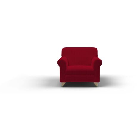 Copridivano Elasticizzato 1 Posto in Poliestere e Cotone Fashionable Bordeaux