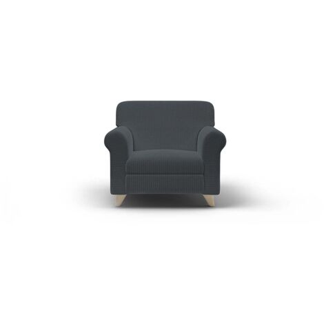 Copridivano Elasticizzato 1 Posto in Poliestere Iris Grigio Scuro