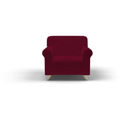 Copridivano Elasticizzato 1 Posto in Poliestere Leslie Bordeaux