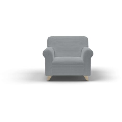 Copridivano Elasticizzato 1 Posto in Poliestere Leslie Grigio Chiaro