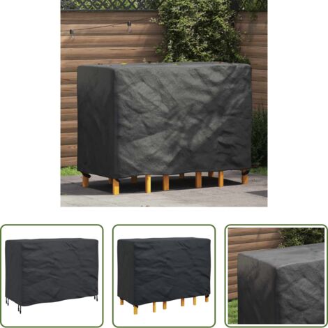 Copridivano impermeabile -  Copertura per mobili Tinta unita Nero 130 x 80 x 70 cm 210D