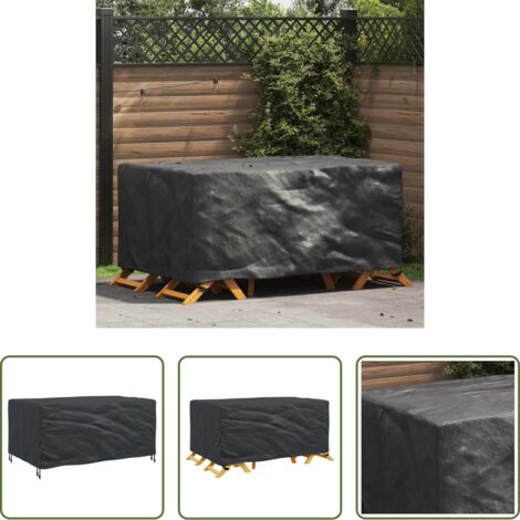 Copridivano impermeabile -  Copertura per mobili Tinta unita Nero 172 x 113 x 73 cm 600D