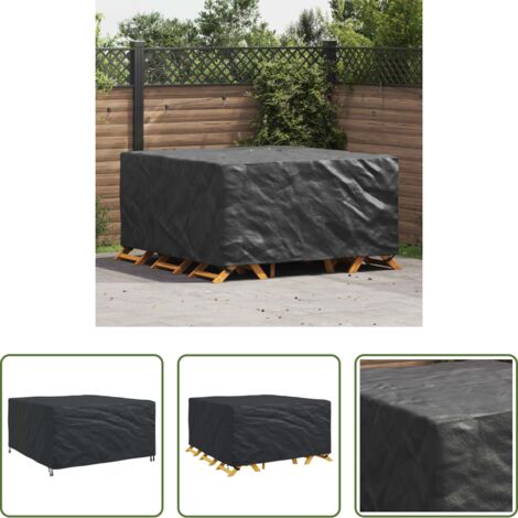 Copridivano impermeabile -  Copertura per mobili Tinta unita Nero 180 x 190 x 85 cm 600D