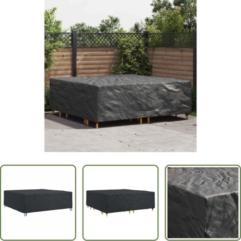 Copridivano nero -  Copertura per mobili Tinta unita Nero 235 x 235 x 70 cm 600D