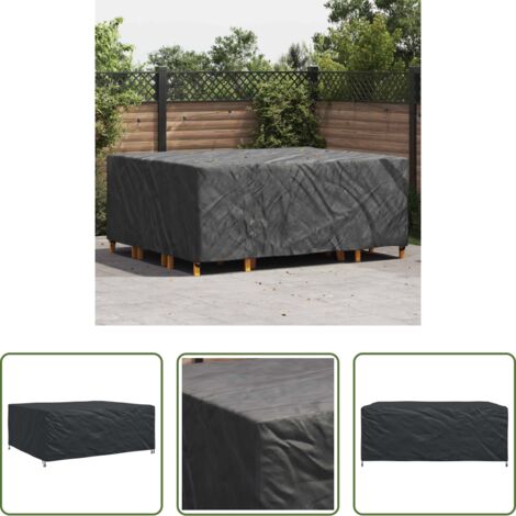 Copridivano nero -  Copertura per mobili Tinta unita Nero 250 x 210 x 90 cm 210D