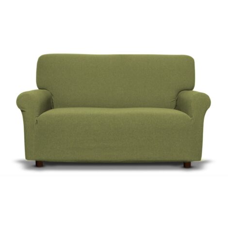 Copridivano New York Verde Kiwi Elasticizzato, Antigraffio, per Divani con Braccioli, Telo Divano Universale, Made in Italy Poltrona cm. 60-100