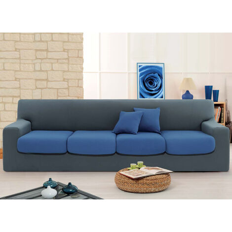Copridivano Sofa Cover In Tinta Unita Maxi-C, misuraMaxi-CcoloreMarrone 190