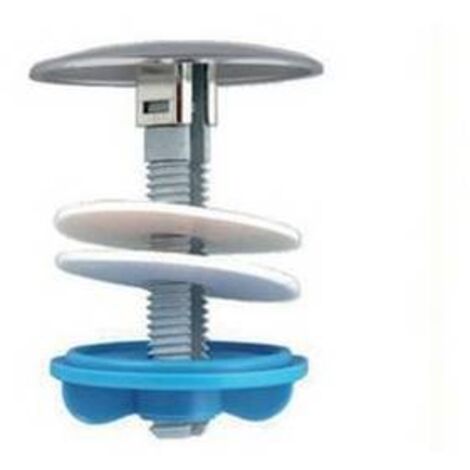 COPRIFORO IN PLASTICA PER LAVABO-BIDET D.55 Cromo