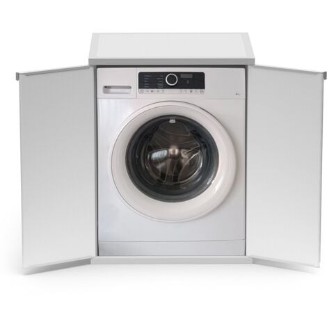 Coprilavatrice da Esterno 68,5x64x88 cm 2 Ante Bianco
