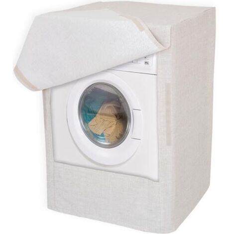 COPRILAVATRICE IN TESSUTO RESINATO IDRO REPELLENTE DIM 60X60X85CM PANNA